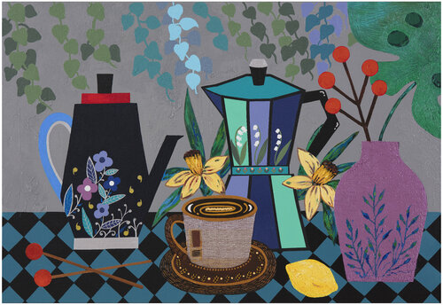 Mom's kitchen_Teatime von Mia Kim, Malerei kaufen auf Singulart