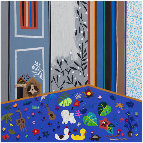 A Long Winter Night _ House of Samil and Chichi van Mia Kim, Schilderij te koop op Singulart