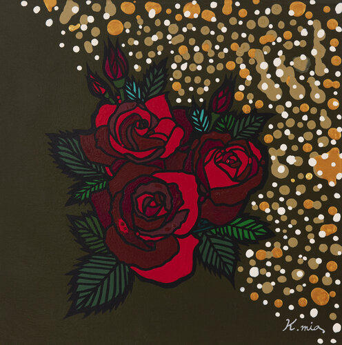 Rose_In the snow garden von Mia Kim, Malerei kaufen auf Singulart