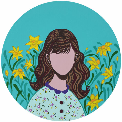 In the garden (Narcissus) van Mia Kim, Schilderij te koop op Singulart