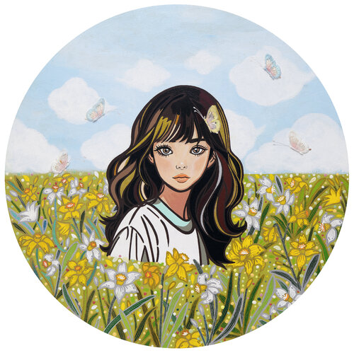 Invitation (An invitation to the garden) di Mia Kim, Pittura in vendita su Singulart