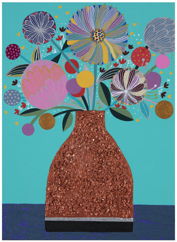 Candy Flowers in the vase di Mia Kim, Pittura in vendita su Singulart
