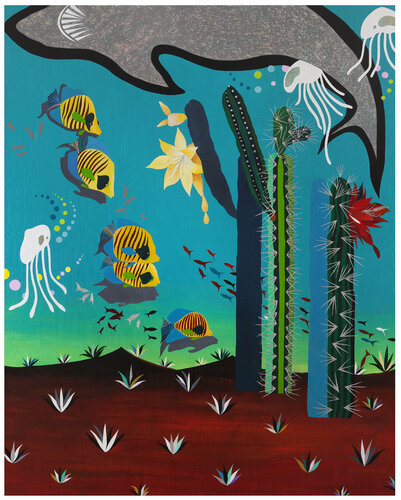 Under the sea / In the desert de Mia Kim, Pintura a la venta en Singulart