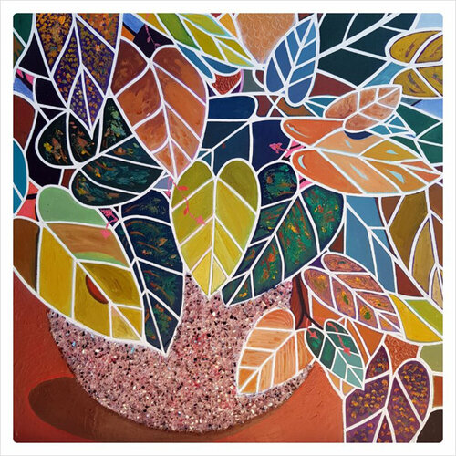 Foliage plant_Scindapsus di Mia Kim, Pittura in vendita su Singulart