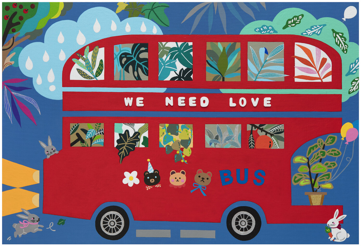 Plant School Bus (Red School Bus) Mia Kim