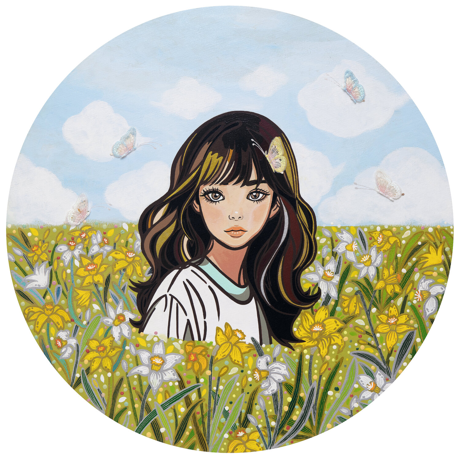 Invitation (An invitation to the garden) Mia Kim Dipinto originale in vendita