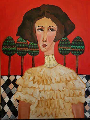 In my garden van Valentina Baicuianu, Schilderij te koop op Singulart