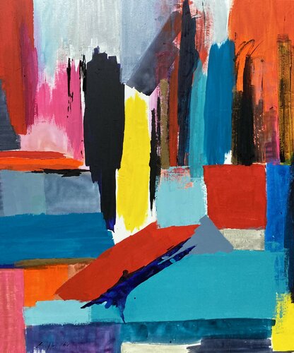 Entre olas y milongas van Gisela Gaffoglio, Schilderij te koop op Singulart