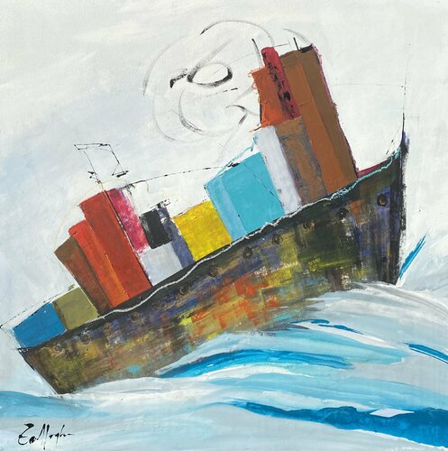 To the future van Gisela Gaffoglio, Schilderij te koop op Singulart