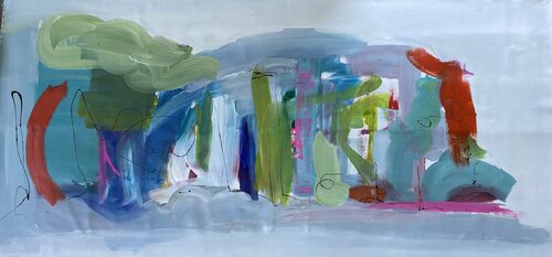 SUMMER TOWN van Gisela Gaffoglio, Schilderij te koop op Singulart