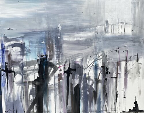 THE CITY OF RAGE de Gisela Gaffoglio, Pintura a la venta en Singulart