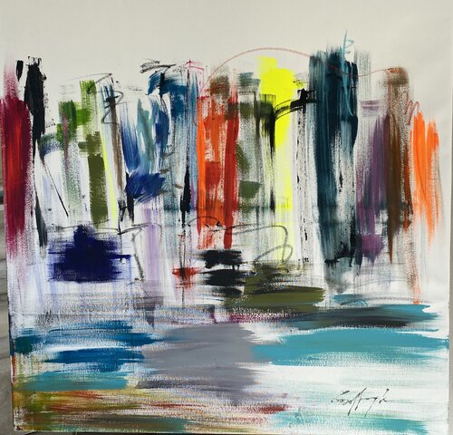 Spring in Buemos Aires par Gisela Gaffoglio, Peinture en vente sur Singulart