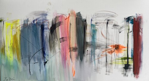 WHY DONT YOU CALL ME? par Gisela Gaffoglio, Peinture en vente sur Singulart