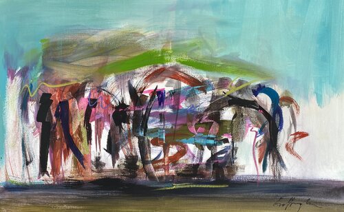 LA CACHIVATERIA par Gisela Gaffoglio, Peinture en vente sur Singulart