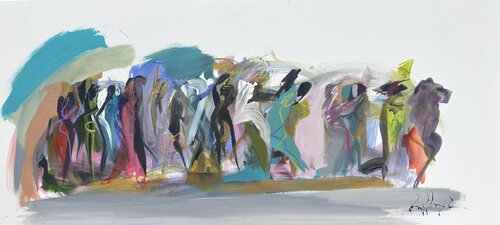 LA QUE FALTABA von Gisela Gaffoglio, Malerei kaufen auf Singulart