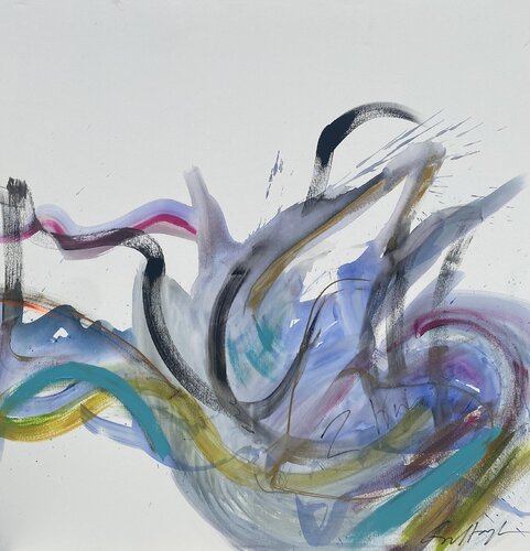 LOVING THE WIND von Gisela Gaffoglio, Malerei kaufen auf Singulart