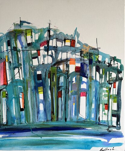 THAT PRECIOUS BLUE par Gisela Gaffoglio, Peinture en vente sur Singulart
