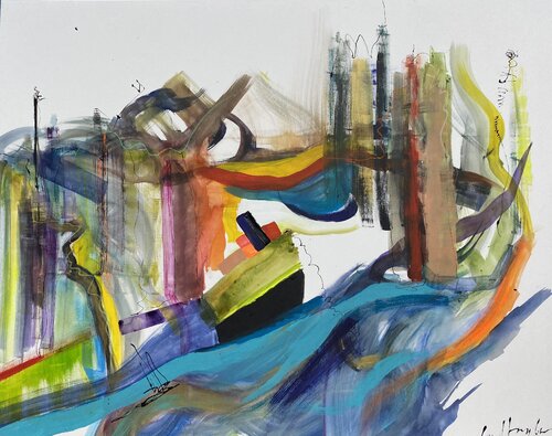 Wasn’t born to follow von Gisela Gaffoglio, Malerei kaufen auf Singulart