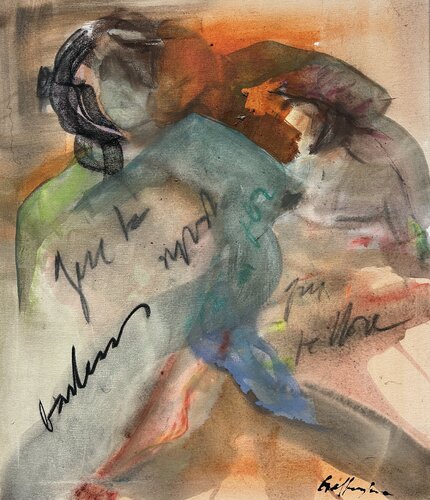 LETRAS DE TANGO von Gisela Gaffoglio, Malerei kaufen auf Singulart