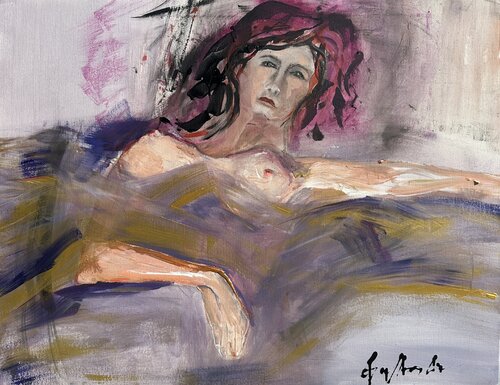 LE BATEAU COULE von Gisela Gaffoglio, Malerei kaufen auf Singulart