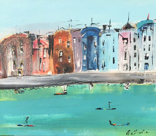 Verde Veneciano par Gisela Gaffoglio, Peinture en vente sur Singulart