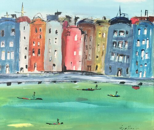Alegre Venecia par Gisela Gaffoglio, Peinture en vente sur Singulart