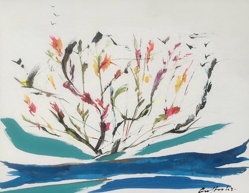 Spring mood par Gisela Gaffoglio, Peinture en vente sur Singulart