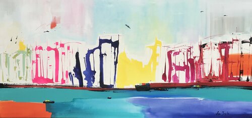 Síntesis urbana by Gisela Gaffoglio, Painting for Sale on Singulart