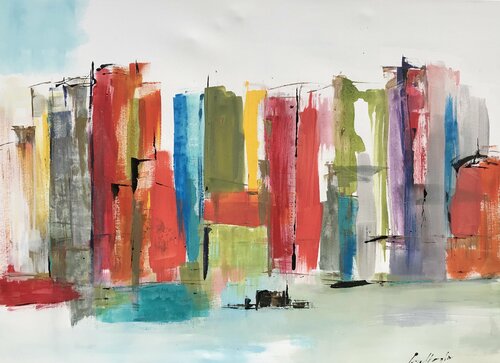 Lírica Urbana par Gisela Gaffoglio, Peinture en vente sur Singulart