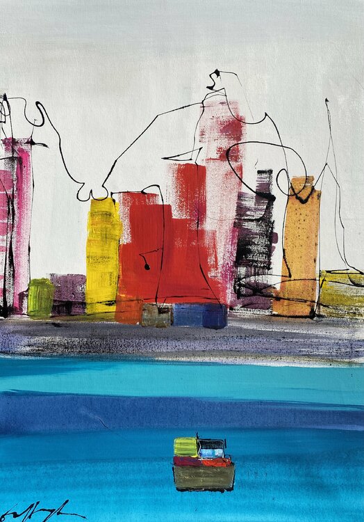 HAPPY COASTLINE I Gisela Gaffoglio