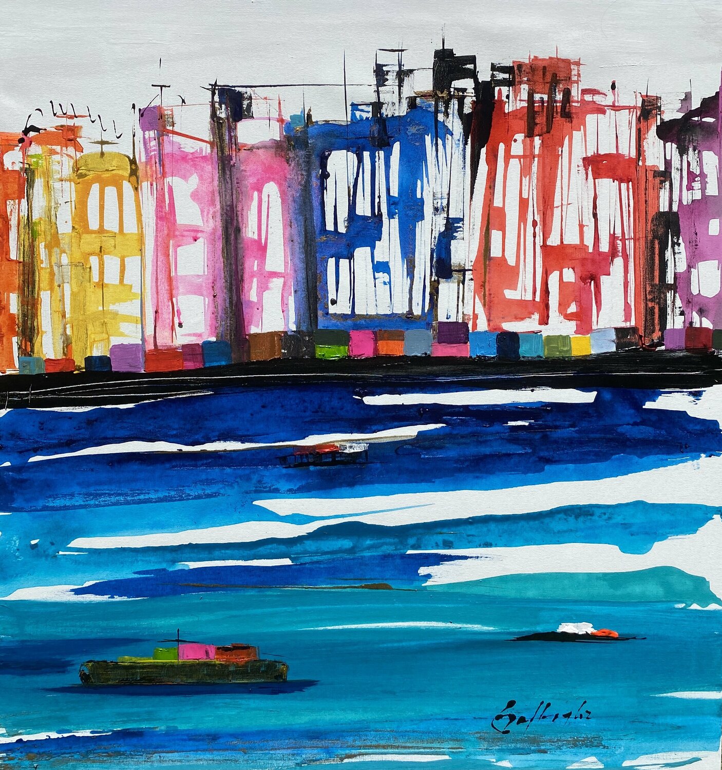 Summer at the port Gisela Gaffoglio