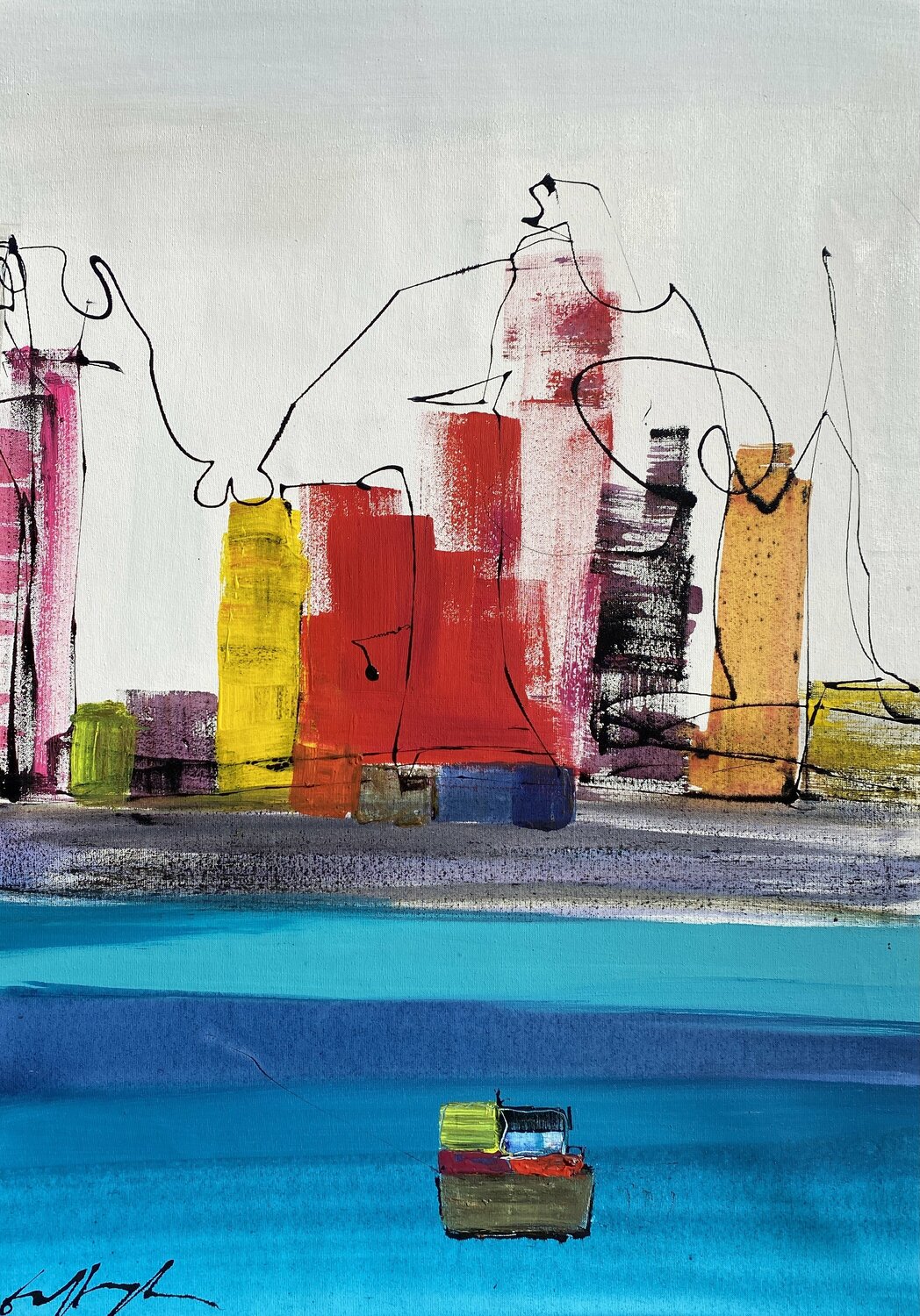 HAPPY COASTLINE I Gisela Gaffoglio