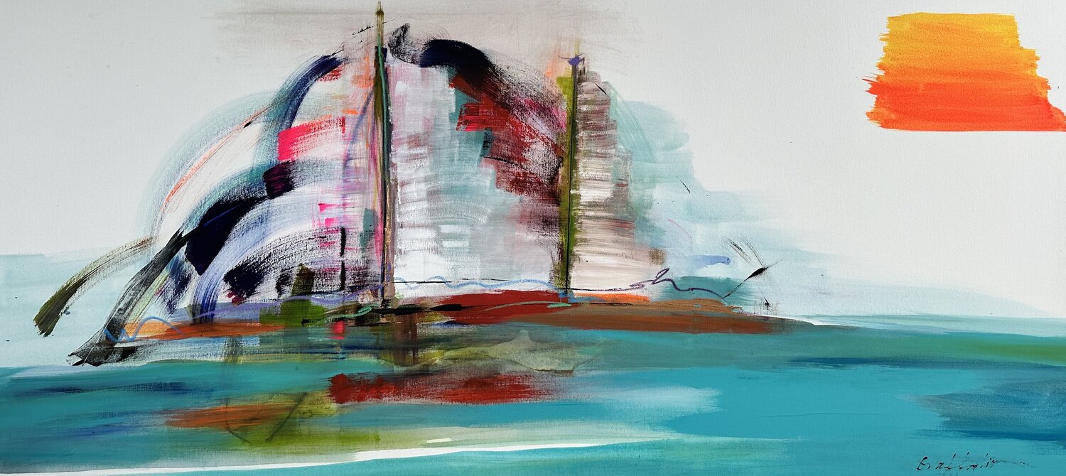 THE COLORS OF WIND Gisela Gaffoglio Originalgemälde zu verkaufen