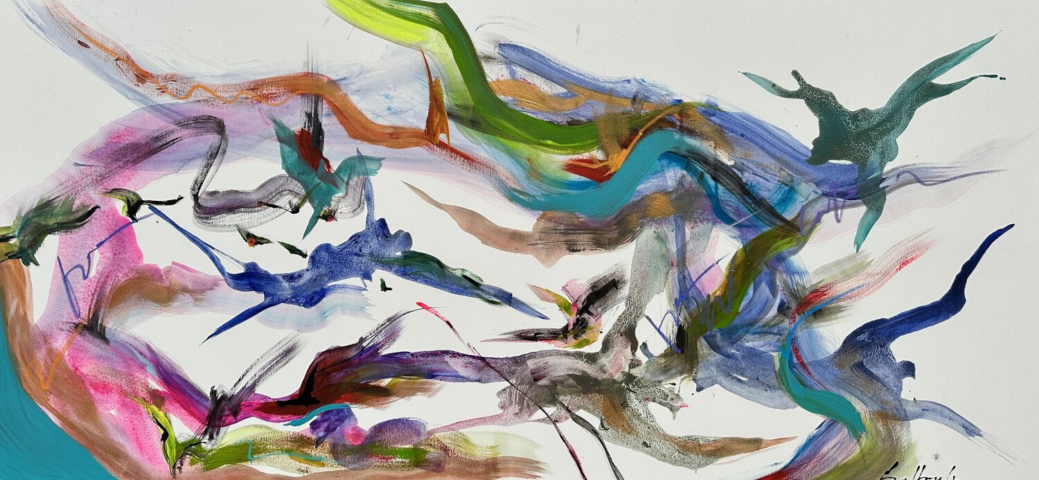 THE DANCE OF FREEDOM Gisela Gaffoglio Originalgemälde zu verkaufen
