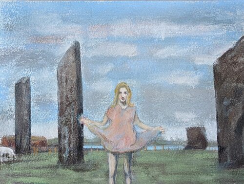 Still Standing by Julie Barnes, 소묘 for Sale on Singulart