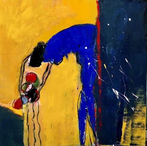 Abstrait femme di Marie Rouach, Pittura in vendita su Singulart