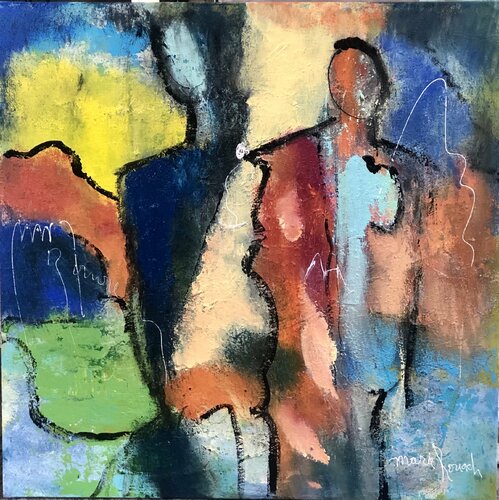 Deux Femmes di Marie Rouach, Pittura in vendita su Singulart