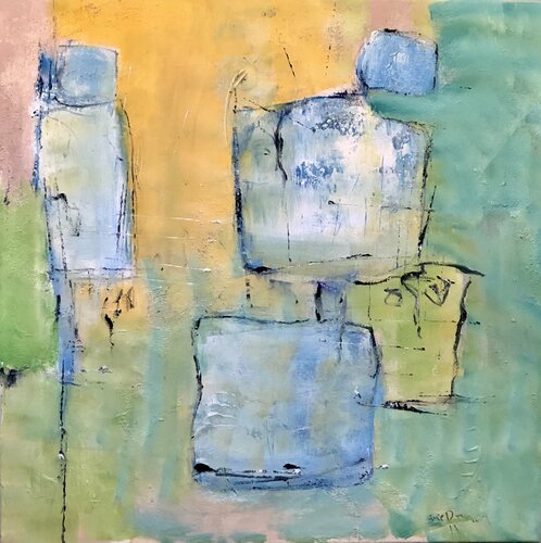 Doux abstrait di Marie Rouach, Pittura in vendita su Singulart