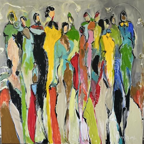 Femmes di Marie Rouach, Pittura in vendita su Singulart