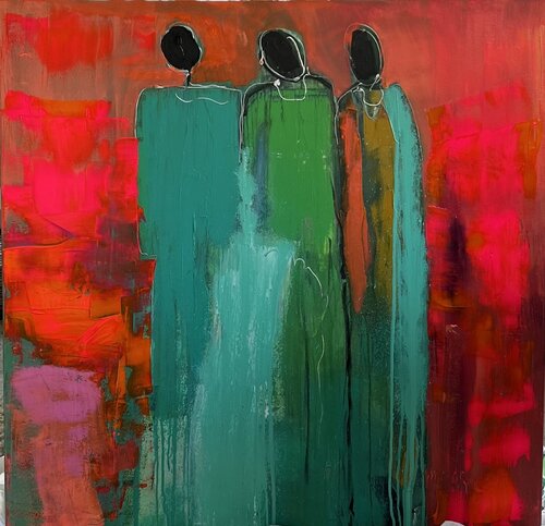 Trois femmes di Marie Rouach, Pittura in vendita su Singulart