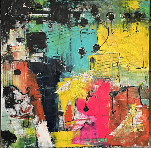 Musical abstract di Marie Rouach, Pittura in vendita su Singulart