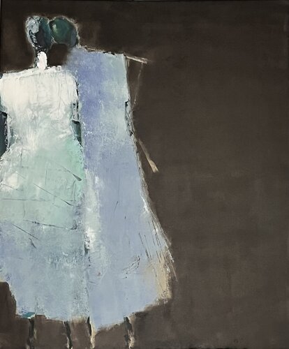 Personages bleus di Marie Rouach, Pittura in vendita su Singulart