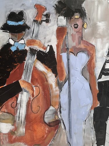 Musiciens di Marie Rouach, Pittura in vendita su Singulart