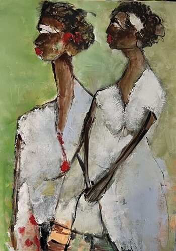 African beauties de Marie Rouach, Pintura a la venta en Singulart