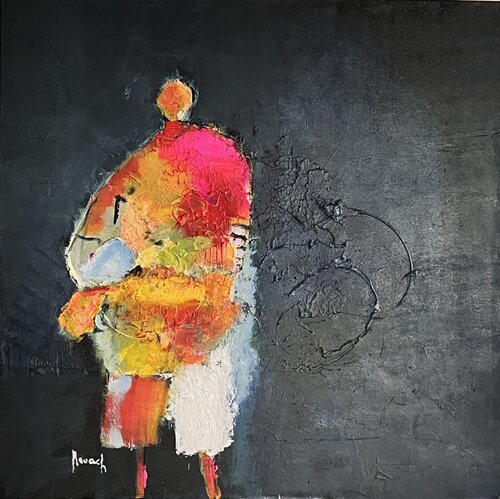 Africaine abstraite von Marie Rouach, Malerei kaufen auf Singulart