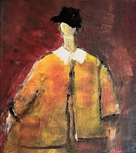 Personnage abstrait revisité di Marie Rouach, Pittura in vendita su Singulart