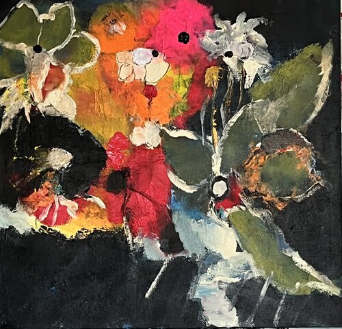 Fleurs di Marie Rouach, Pittura in vendita su Singulart