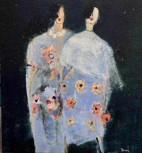 Les robes à fleurs de Marie Rouach, Pintura a la venta en Singulart