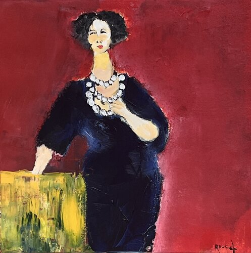 La robe bleue van Marie Rouach, Schilderij te koop op Singulart