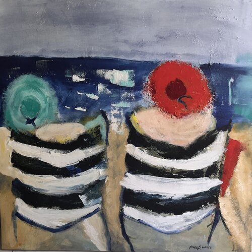 Gazoz beach revisited von Marie Rouach, Malerei kaufen auf Singulart